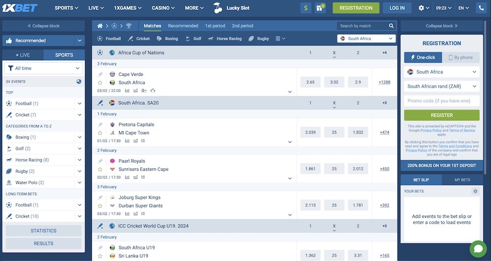 1xbet live feed