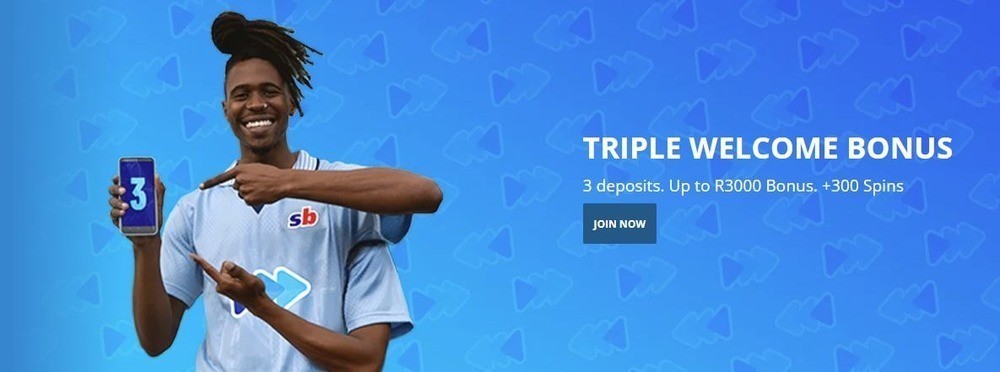 Banner with information about Sportingbet welcome bonus 