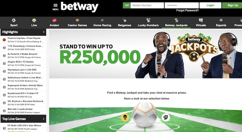 betway jackpot page