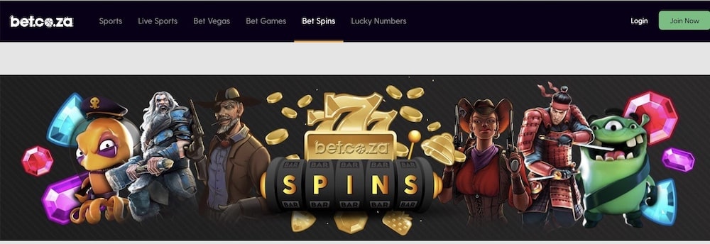 bet.co.za slot games with free spins