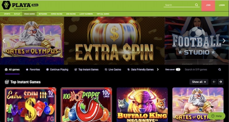 playabets casino games